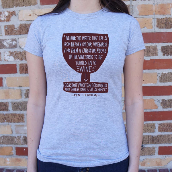 Franklin Wine Quote Women's T-Shirt