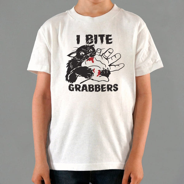 I Bite Pussy Grabbers Kids' T-Shirt