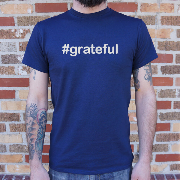 Hashtag Grateful Men's T-Shirt