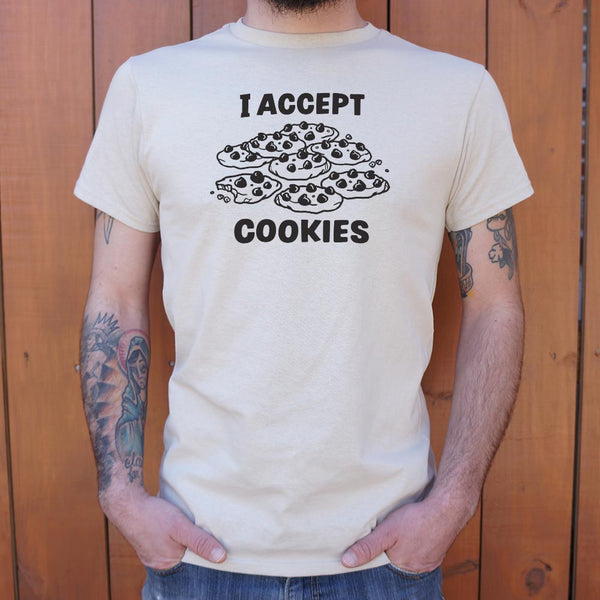 I Accept Cookies Men's T-Shirt