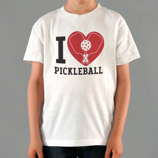 I Love Pickleball Kids' T-Shirt