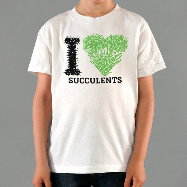 I Love Succulents Kids' T-Shirt