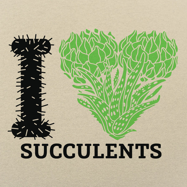 I Love Succulents Men's T-Shirt