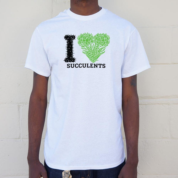 I Love Succulents Men's T-Shirt