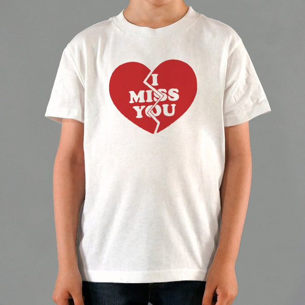 I Miss You Heart Kids' T-Shirt