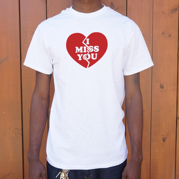 I Miss You Heart Men's T-Shirt