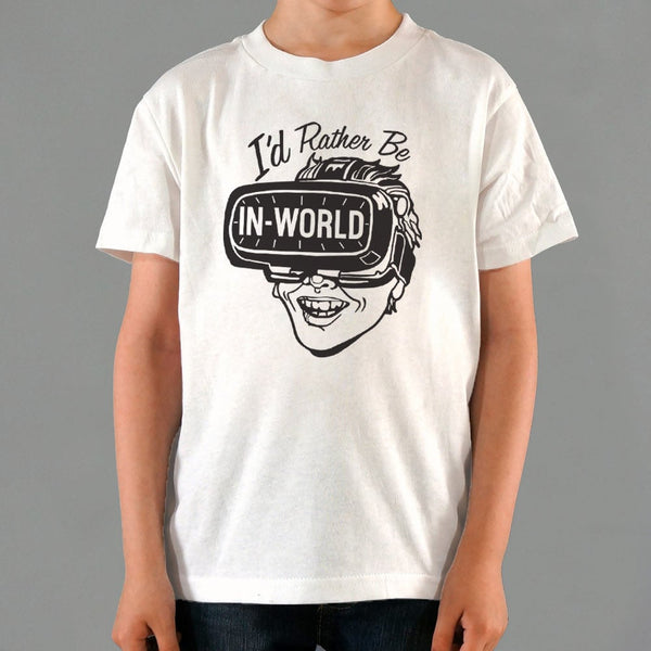 I'd Rather Be In-World Kids' T-Shirt