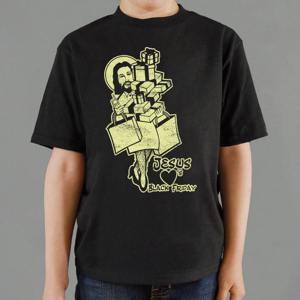 Jesus Hearts Black Friday Kids' T-Shirt