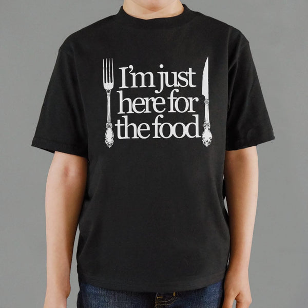 Just Here For The Food Kids' T-Shirt
