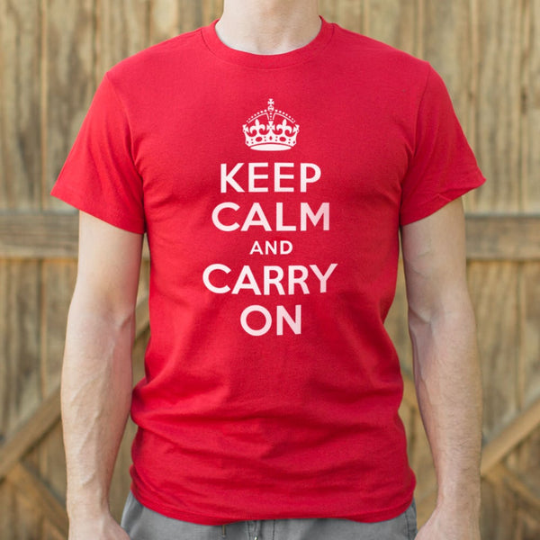 Keep Calm And Carry On Men's T-Shirt