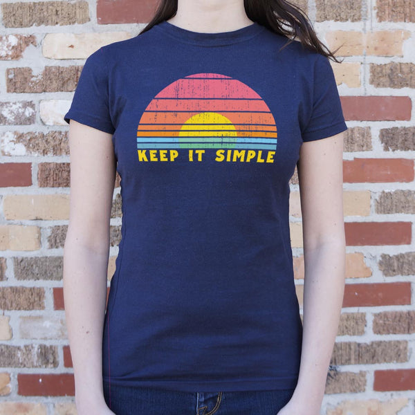 Keep it Simple Full Color Women's T-Shirt