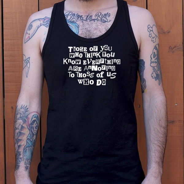 Know Everything Men's Tank Top