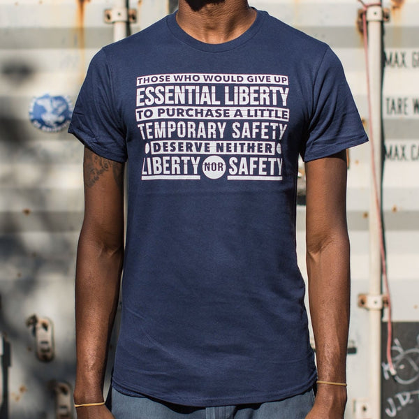 Liberty Versus Safety Men's T-Shirt