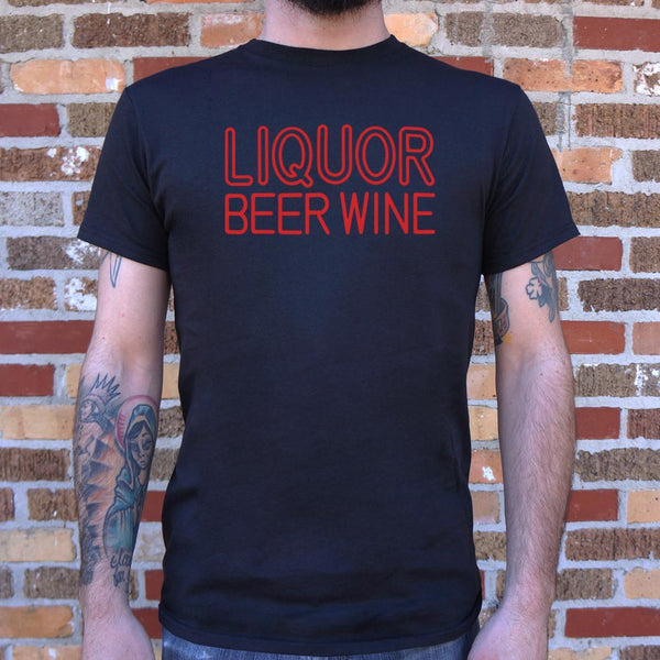 Liquor Beer Wine Men's T-Shirt