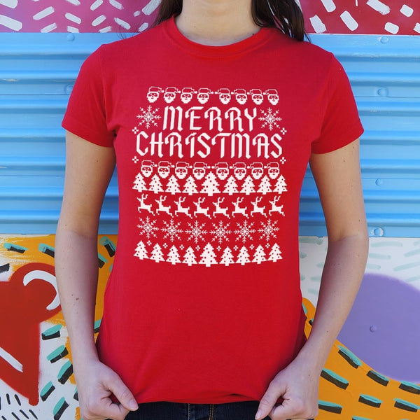 Merry Christmas Ugly Sweater Women's T-Shirt