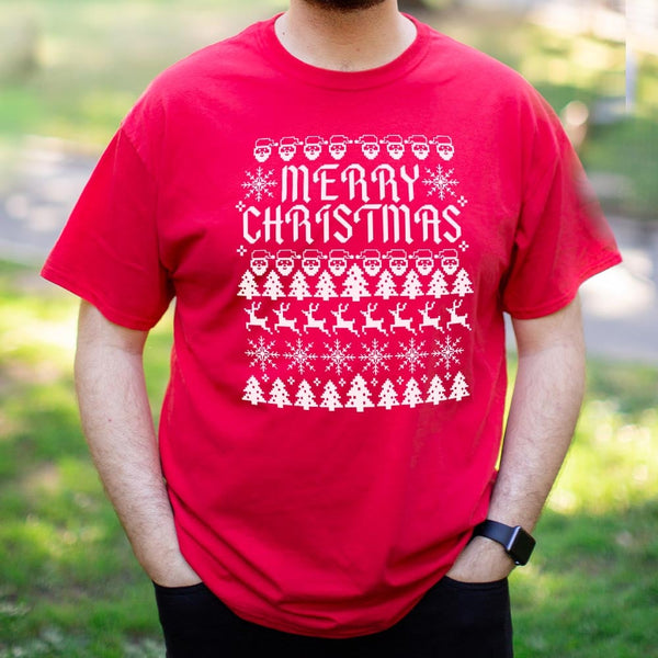 Merry Christmas Ugly Sweater Men's T-Shirt