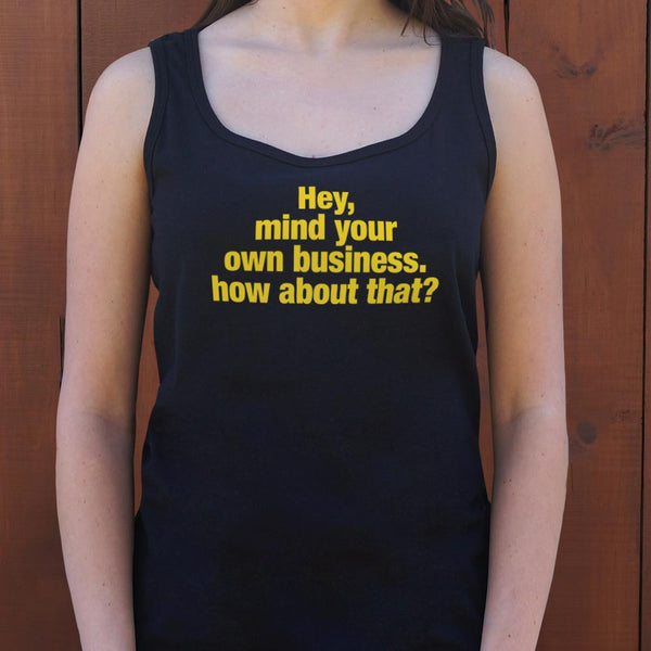 Mind Your Business Women's Tank Top