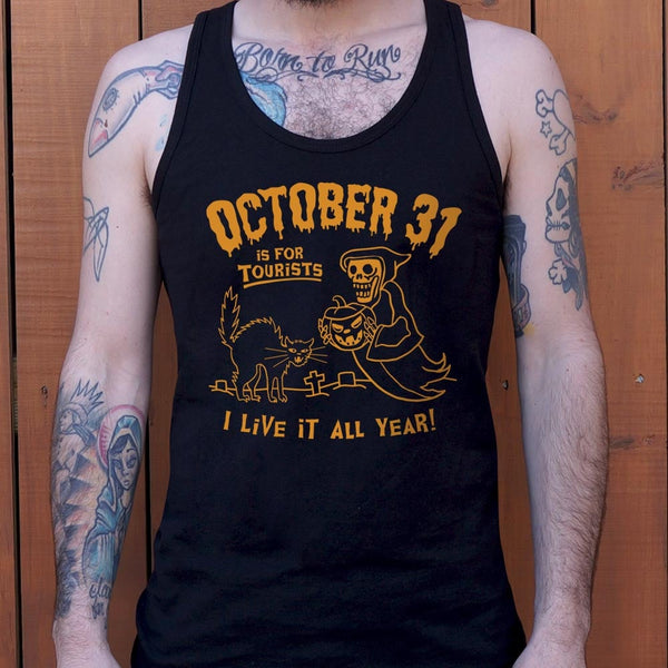 October 31 For Tourists Men's Tank Top