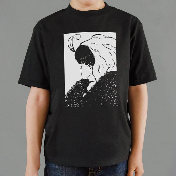 Optical Illusion Lady Kids' T-Shirt