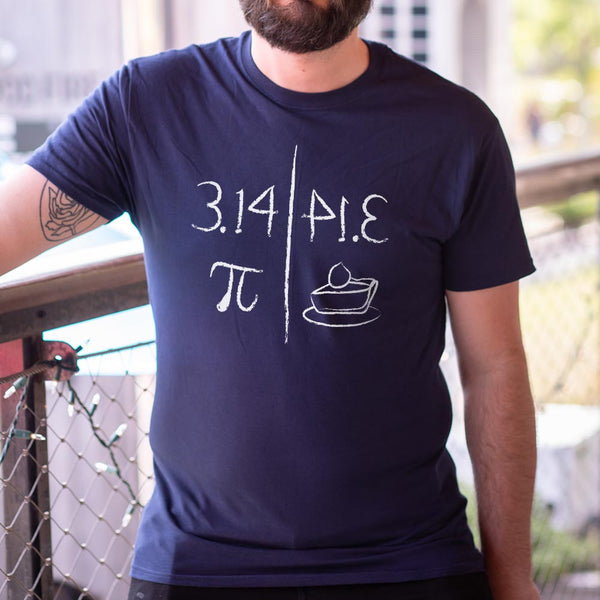 Pi Mirrors Pie Men's T-Shirt