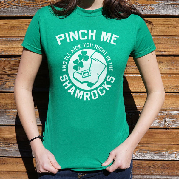 Pinch Me Shamrocks Women's T-Shirt