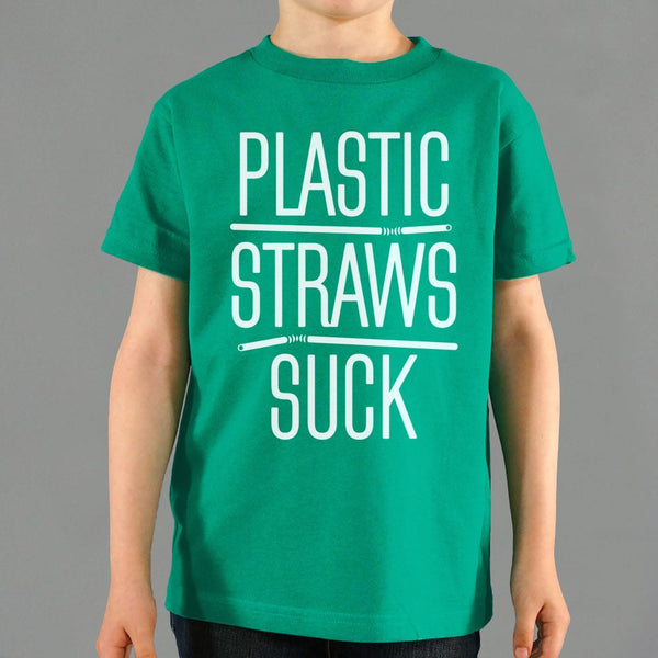 Plastic Straws Suck Kids' T-Shirt