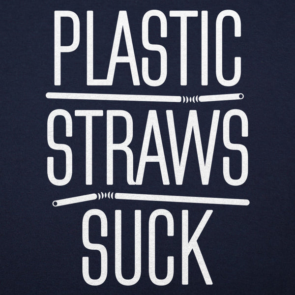 Plastic Straws Suck Men's T-Shirt