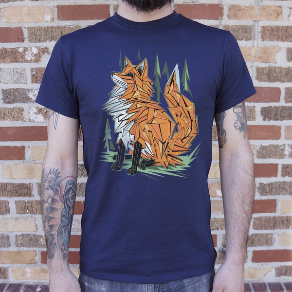 Polygon Fox Graphic Men's T-Shirt