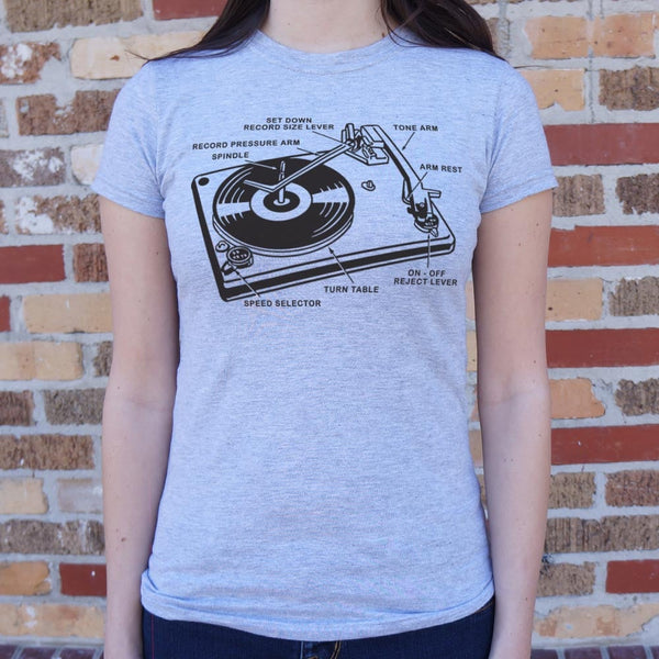 Record Player Anatomy Women's T-Shirt