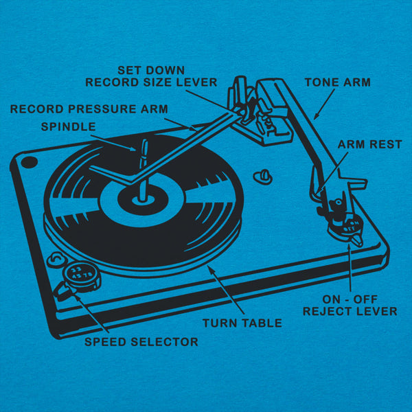 Record Player Anatomy Women's T-Shirt
