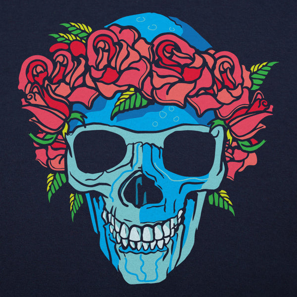 Rose Crowned Skull Graphic Men's T-Shirt