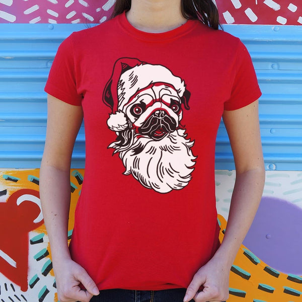 Santa Pug Women's T-Shirt