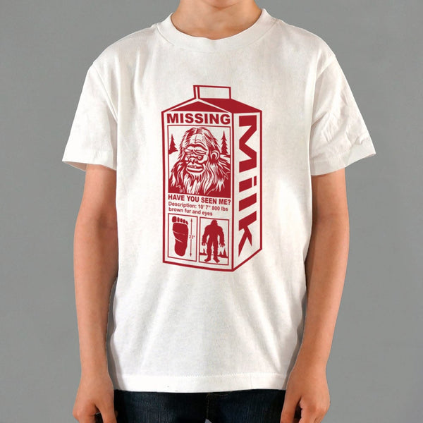 Sasquatch Milk Carton Kids' T-Shirt