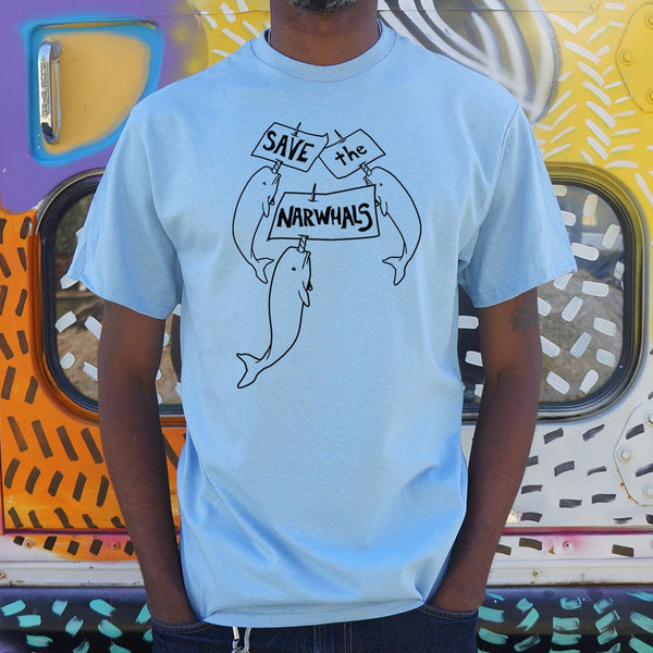 Save The Narwhals Men's T-Shirt