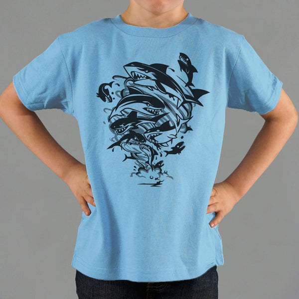 Sharks In A Tornado Kids' T-Shirt