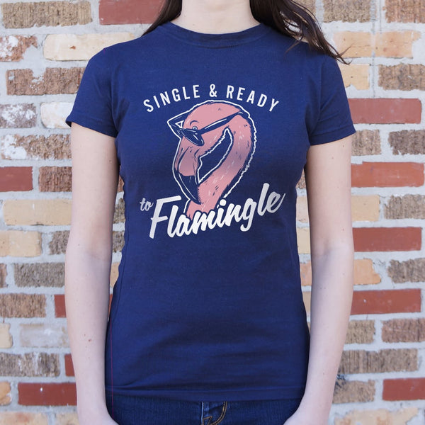 Single Flamingle  Women's T-Shirt