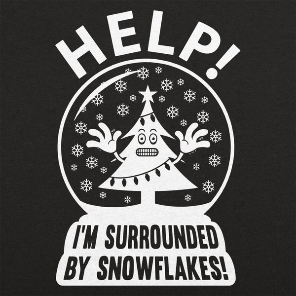 Surrounded By Snowflakes Men's T-Shirt