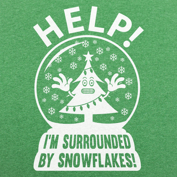 Surrounded By Snowflakes Men's T-Shirt