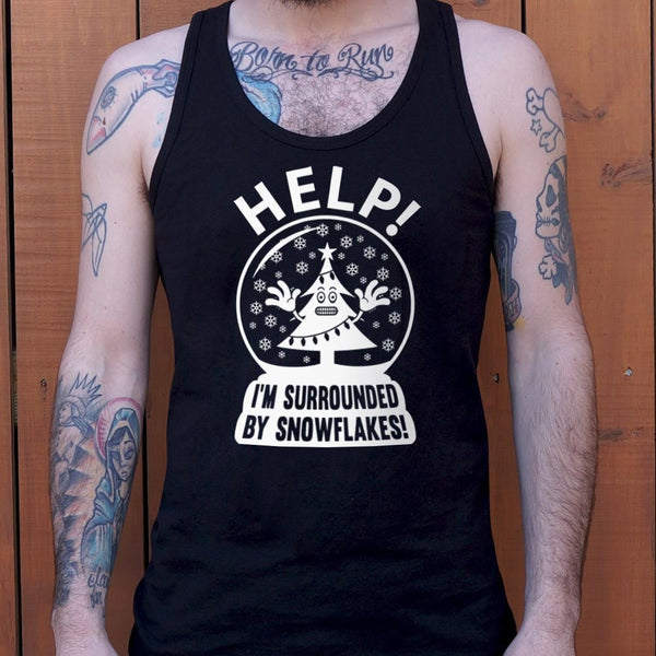 Surrounded By Snowflakes Men's Tank Top