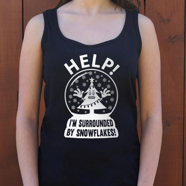 Surrounded By Snowflakes Women's Tank Top