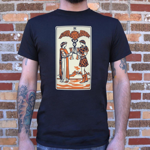 Tarot Two Of Cups Men's T-Shirt