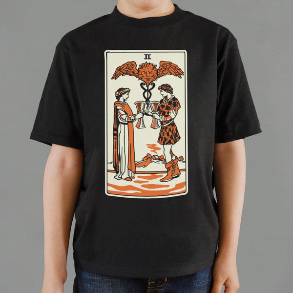 Tarot Two Of Cups Kids' T-Shirt