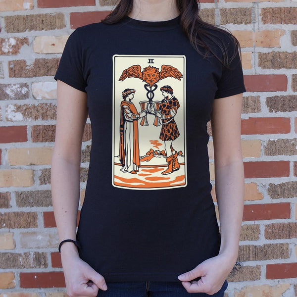 Tarot Two Of Cups Women's T-Shirt