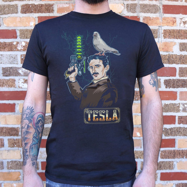 Tesla Power Full Color Men's T-Shirt