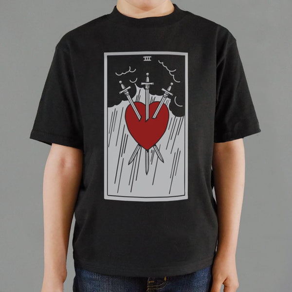 Tarot Three Of Swords Kids' T-Shirt