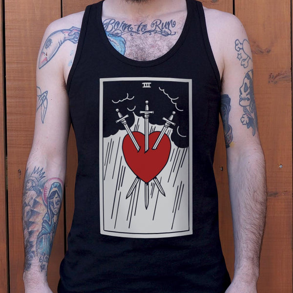 Tarot Three Of Swords Men's Tank Top