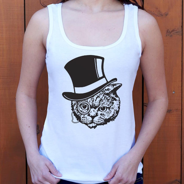 Top Hat Cat Women's Tank Top