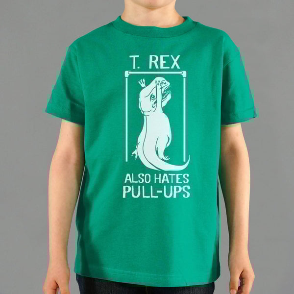 T. Rex Also Hates Pull Ups Kids' T-Shirt