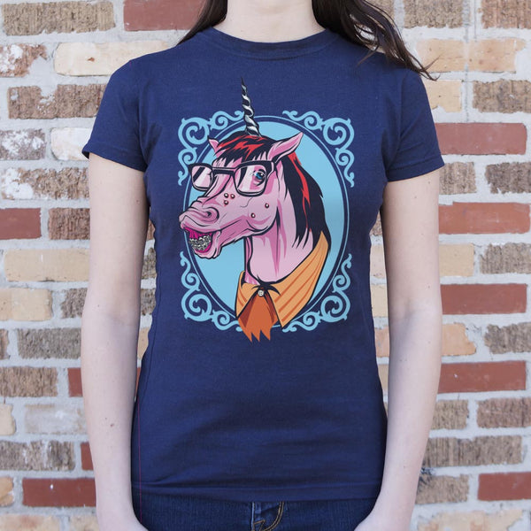 Unicorn Nerd Full Color Women's T-Shirt