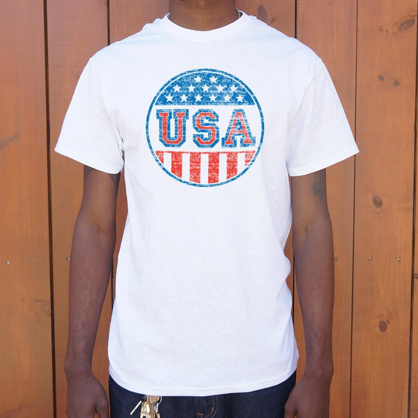 USA Button Men's T-Shirt